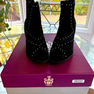 Fergie Footwear Black Suede Boots Size 7